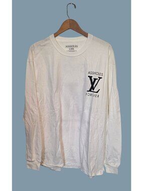 Assholes Live Forever (ALF) White Long Sleeve Graphic T-Shirt  NWOT Size XL